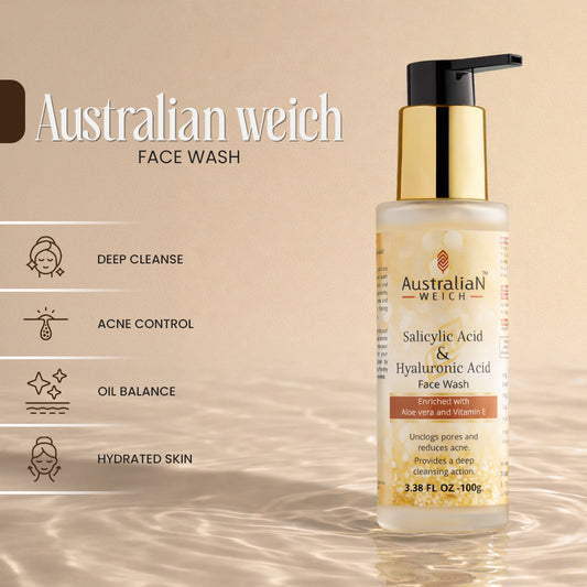 Australiaweich Salicylic Acid & Hyaluronic Acid Face Wash