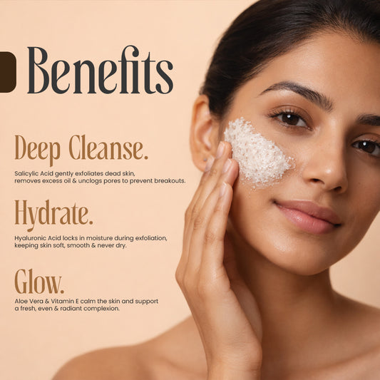Australian weich Salicylic Acid & Hyaluronic Acid Face Scrub