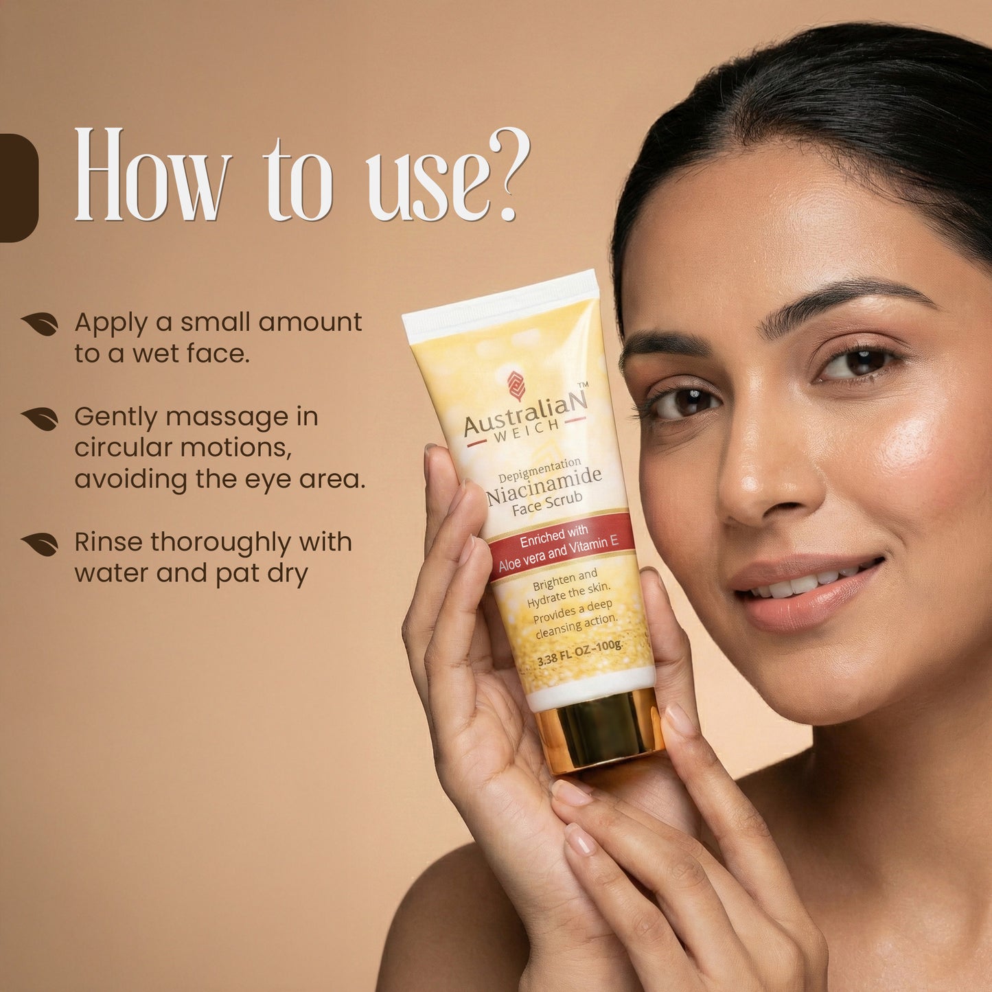 Australian weich Salicylic Acid & Hyaluronic Acid Face Scrub